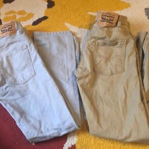 boys Levi jeans size 12 in gray and khaki